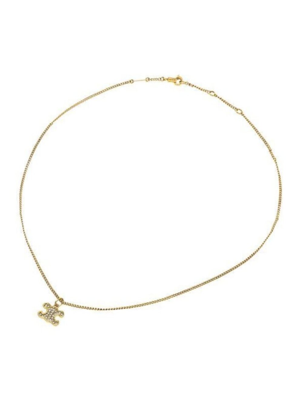 Celine Triomphe Rhinestone Necklace - Picture 1 of 7